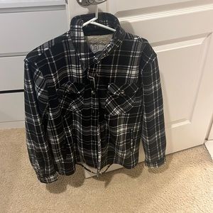 Large. Sage sherpa jacket.